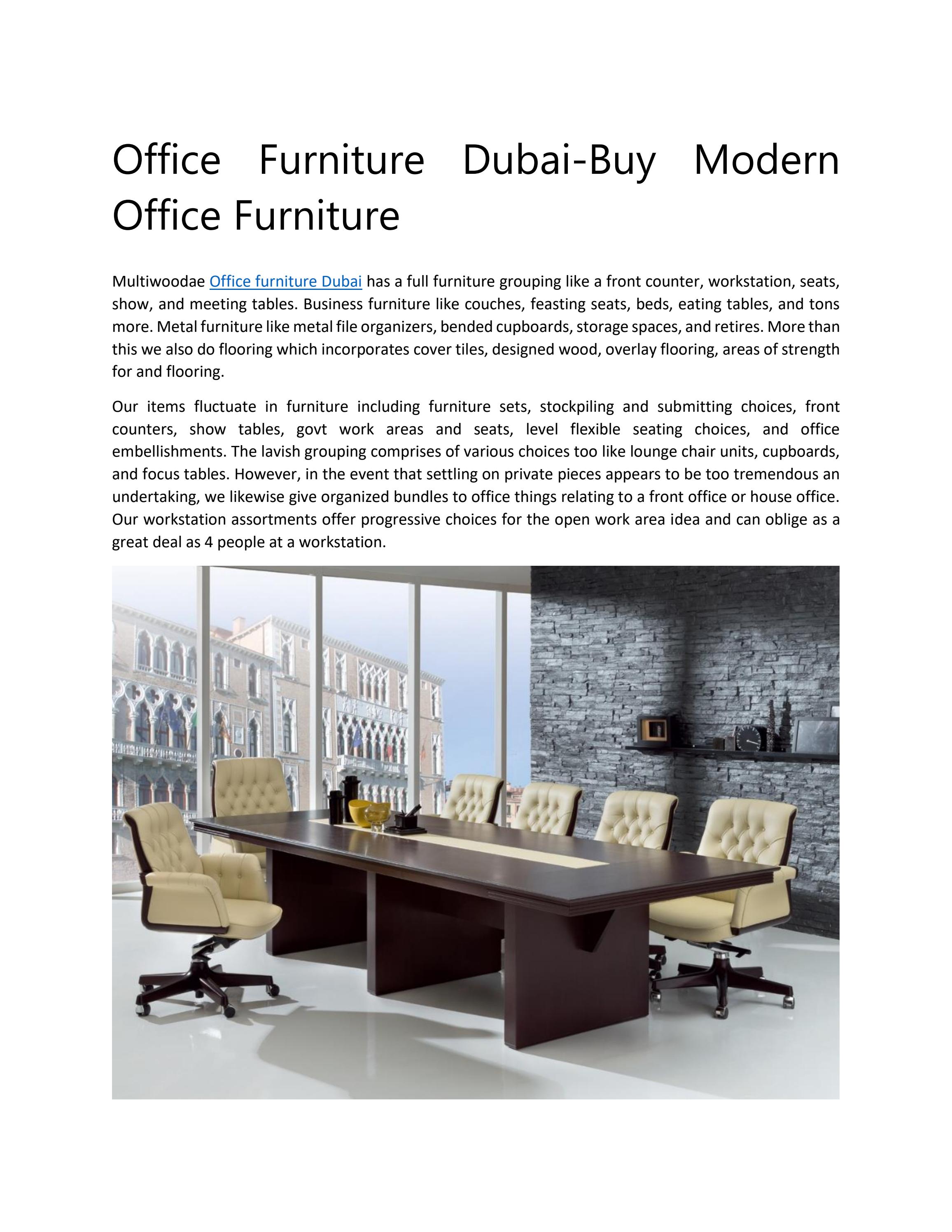 modern office furniture dubai